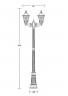 Уличный фонарный столб YAOHUALUX 91809LA Bl VENECIA 2L