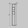 Уличная розетка Maytoni O459FL-GF02SC Socket 2x2000Вт IP 54 Н50 см 8х8 см Графит