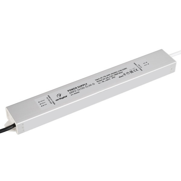 Блок питания Arlight ARPV-24100-SLIM-D (24V, 4.2A, 100W) (ARL, IP67 Металл, 3 года) 026664