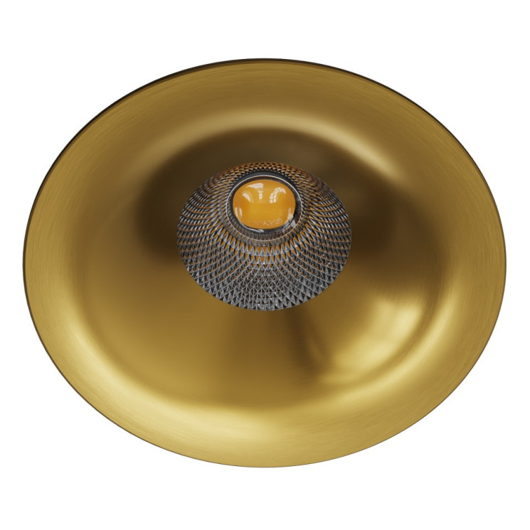 Встраиваемый светодиодный влагозащищенный светильник ITALLINE IT014-0208 gold D8см Н6см 36° 15Вт 3000К IP44