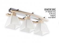 Светильник потолочный 1473P BK Dreno бук 3хЕ27(Ск)