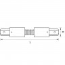 Соединитель регулируемый гибкий однофазный Barra Lightstar 501157