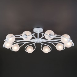 Потолочный светильник Eurosvet 70089/10 белый с серебром Camomile