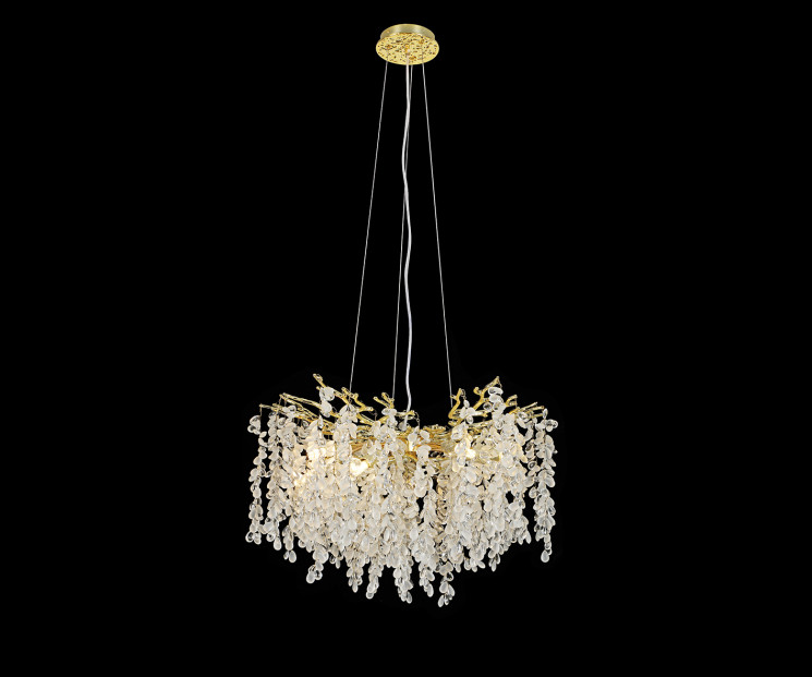 Люстра Kink Light Шарми золото d60 h200 G9 8*7W 07879-60D,33