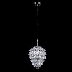 Светильник подвесной Crystal Lux CHARME SP1+1 LED CHROME/TRANSPARENT