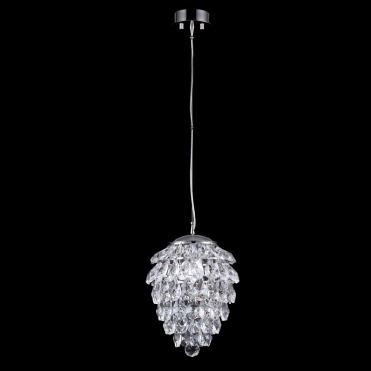Светильник подвесной Crystal Lux CHARME SP1+1 LED CHROME/TRANSPARENT