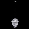 Светильник подвесной Crystal Lux CHARME SP1+1 LED CHROME/TRANSPARENT