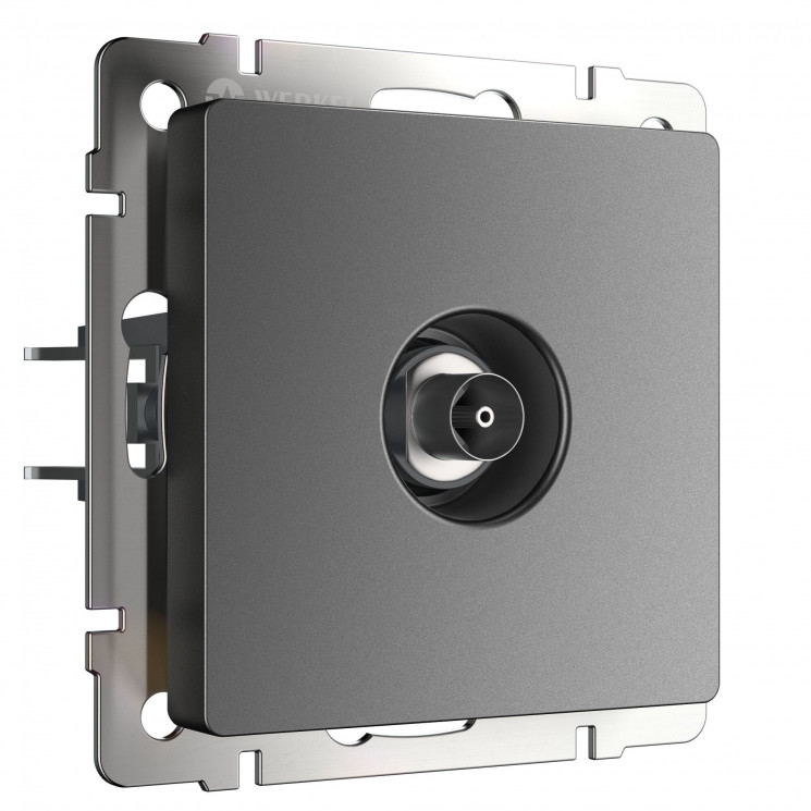 ТВ-розетка оконечная (графит матовый) W1183064 Werkel