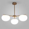 Подвесная люстра со стеклянными плафонами Eurosvet 30190/3 латунь Like