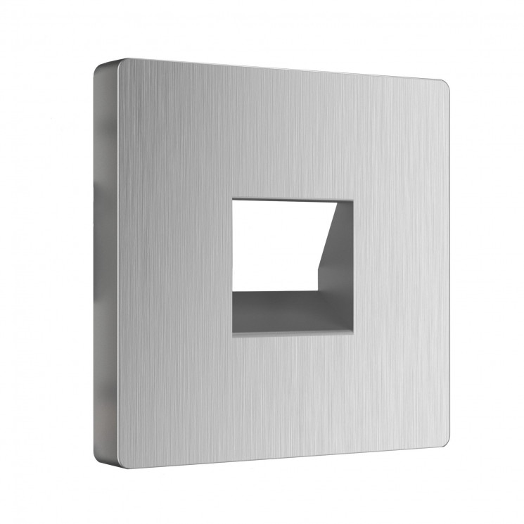 Накладка для RJ11 (серебряный рифленый) Werkel WL09-RJ-11-CP