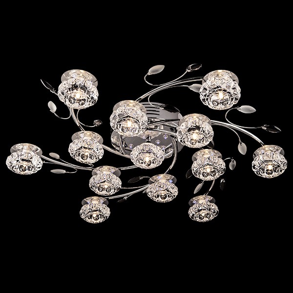 Потолочный светильник  Eurosvet Irma 4863/13 хром/синий+красный+фиолетовый