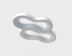 Управляемый светильник Ambrella light FG2112 WH 96W D400*280 ORBITAL GRANULE