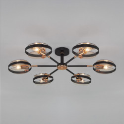 Люстра на штанге Eurosvet 70121/6 черный Gallo