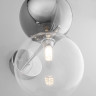 Настенный светильник с плафонами Eurosvet 50291 хром/дымчатый Selisa