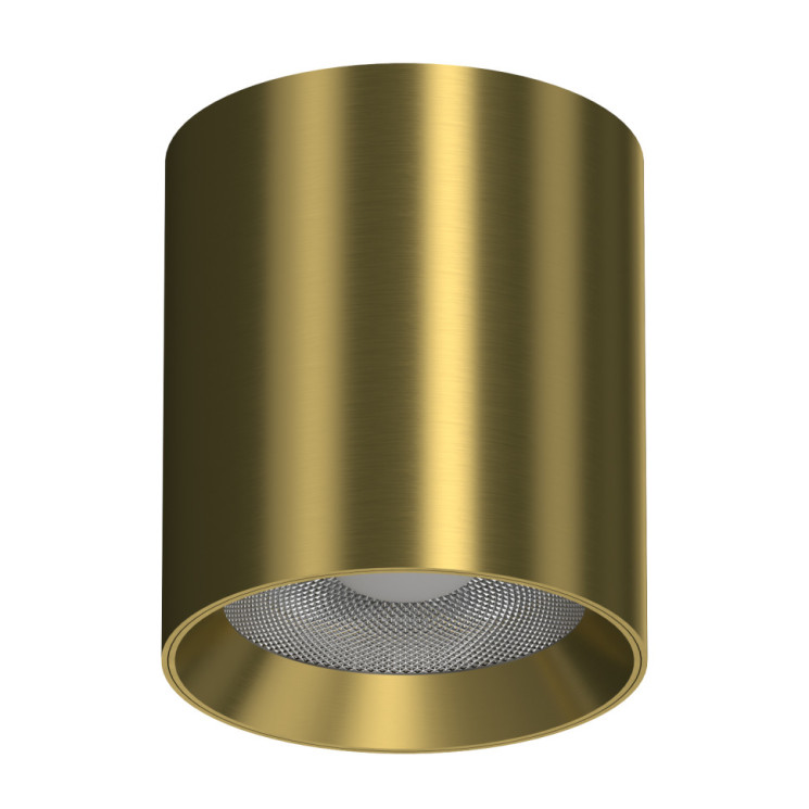 Потолочный влагозащищенный светильник ITALLINE IT014-0207 gold D8см Н9см 36° 15Вт 3000К IP44