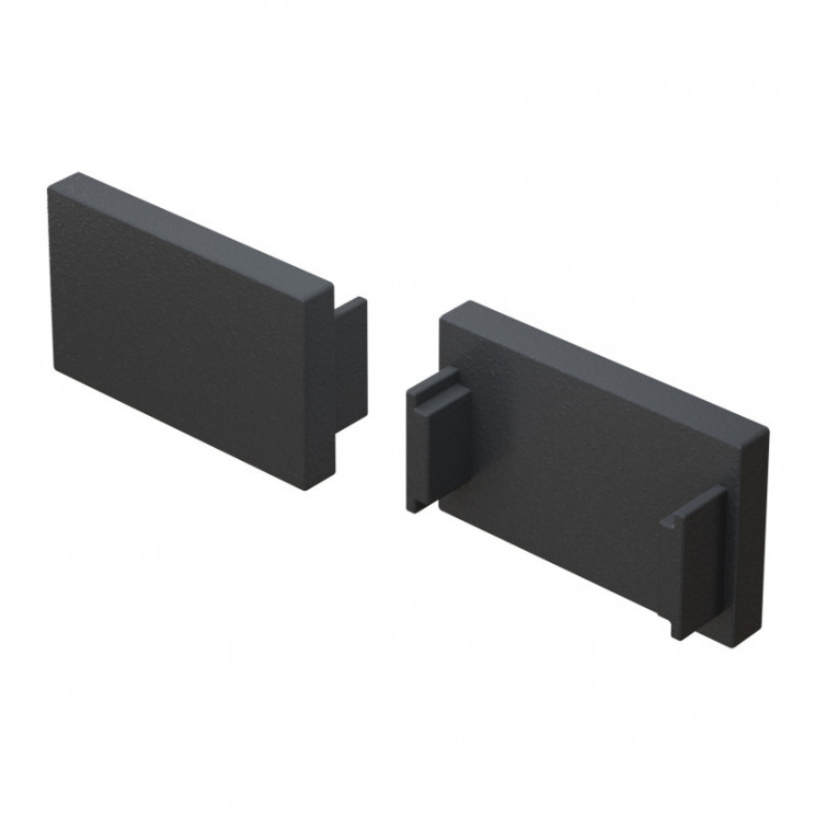 Заглушка для накладного шинопровода 2 шт Maytoni Technical Basity TRA172EC-11B Accessories for tracks Basity