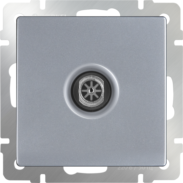 ТВ-розетка оконечная  серебряный Werkel W1183006 (WL06-TV)