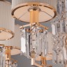 Подвесной светильник  Eurosvet Zaffiro 10099/8 золото/прозрачный хрусталь Strotskis