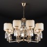Подвесной светильник  Eurosvet Zaffiro 10099/8 золото/прозрачный хрусталь Strotskis