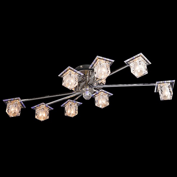 Потолочный светильник  Eurosvet Argus 4803/8 хром/белый-синий+красный+фиолетовый