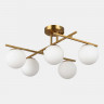 Светильник потолочный EVOLUCE Латунь/Белый E14 5*40W           SLE1195-302-05