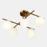 Светильник потолочный EVOLUCE Латунь/Белый E14 5*40W           SLE1195-302-05