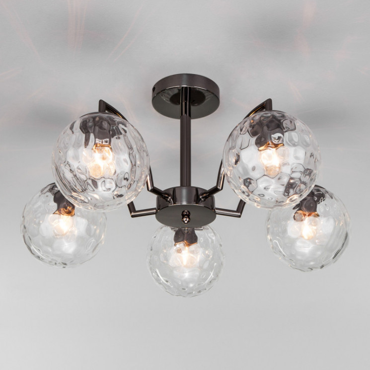 Люстра на штанге Eurosvet 30178/5 черный жемчуг Eden