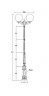 Уличный фонарный столб YAOHUALUX 88210LA/E7 Bl GLOBO L