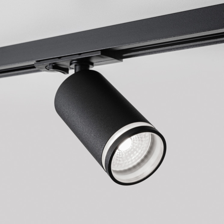 Однофазный трековый светильник под лампу GU10 MKL-2-GU10-B Черный Mikami Lotus Ring