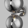 Настенный светильник с плафонами Eurosvet 50292 хром/дымчатый Selisa