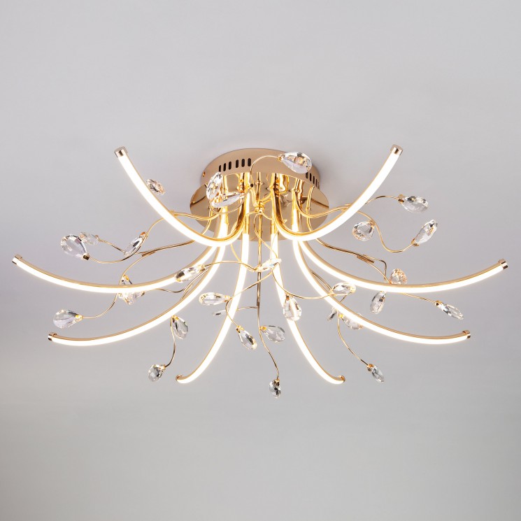 Потолочный светильник Eurosvet 90087/8 золото Sacura