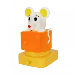 Ночник Compak Babylight GY-8301 мышка желтая(Ск)