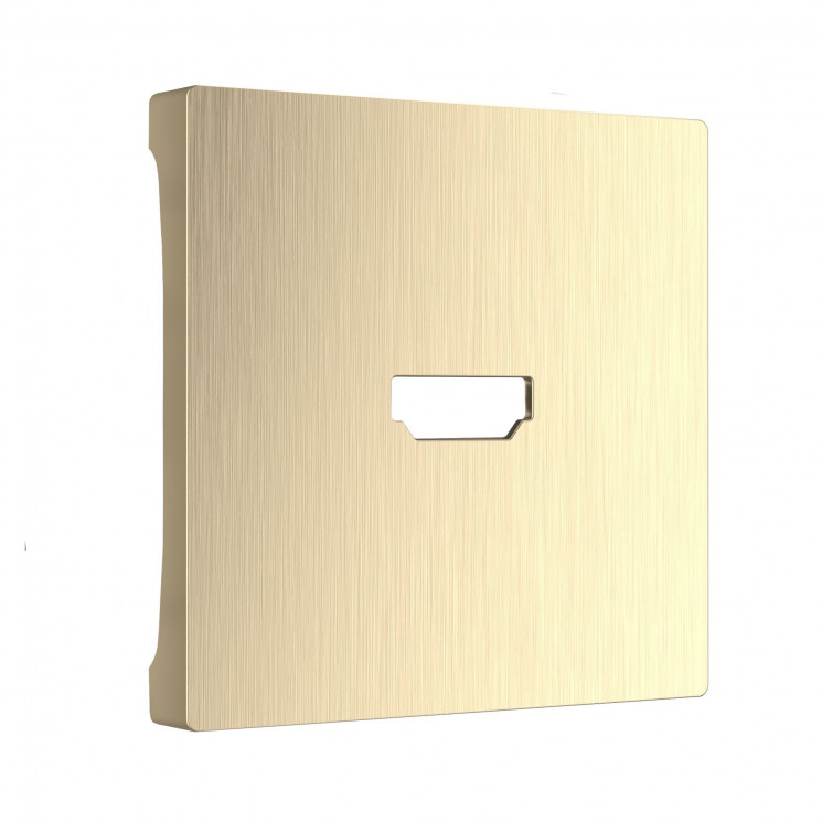 Накладка для розетки HDMI (шампань рифленый) Werkel WL10-HDMI-CP