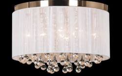 Люстра Eurosvet 10038/5 золото/белый (2 вида крепления)