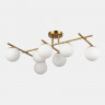 Светильник потолочный EVOLUCE Латунь/Белый E14 7*40W           SLE1195-302-07
