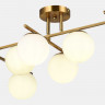 Светильник потолочный EVOLUCE Латунь/Белый E14 7*40W           SLE1195-302-07