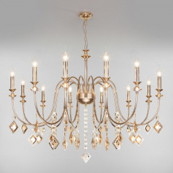 Подвесная люстра Eurosvet 10120/12 золото/тонированный хрусталь Strotskis Smart (10110 Telao