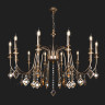 Подвесная люстра Eurosvet 10120/12 золото/тонированный хрусталь Strotskis Smart (10110 Telao