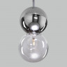Подвесной светильник Eurosvet 50091/1 хром/дымчатый Selisa