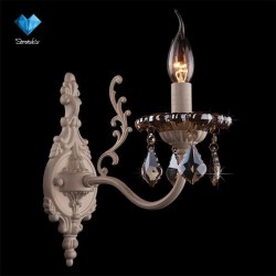 Бра Eurosvet 3281/1 белый с золотом/тонированный хрусталь