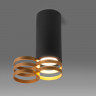 Накладной светильник Elektrostandard DLN102 GU10 черный/золото DLN102