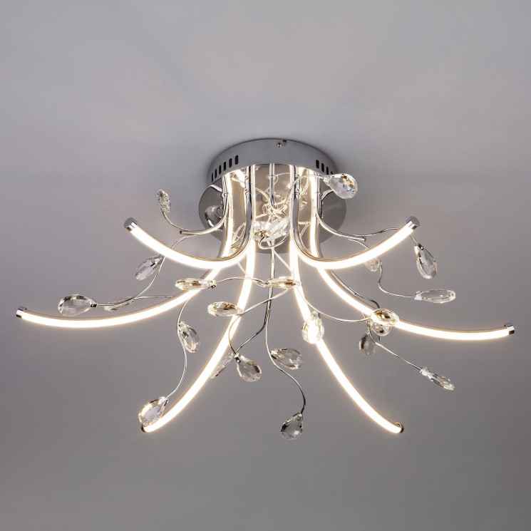 Потолочный светильник Eurosvet 90087/6 хром Sacura