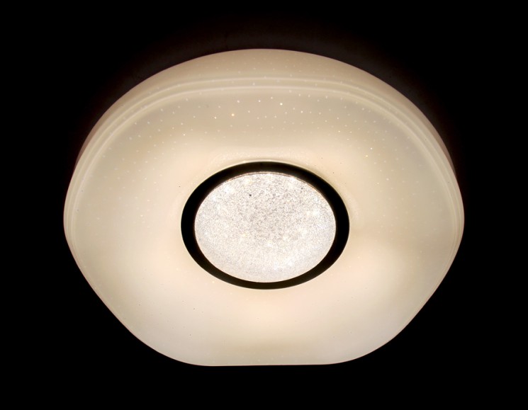 Управляемый светодиодный светильник Ambrella light ORBITAL CRYSTAL SAND  FS1236 WH 48W D390