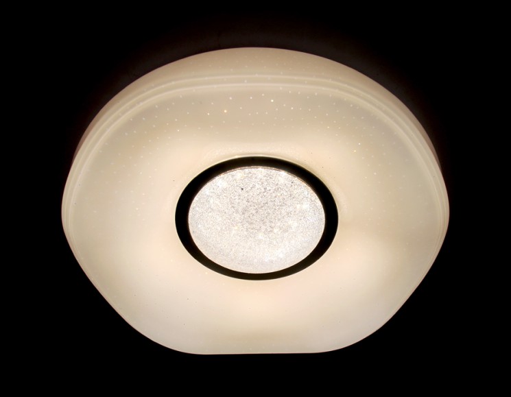 Управляемый светодиодный светильник Ambrella light ORBITAL CRYSTAL SAND  FS1236 WH 48W D390