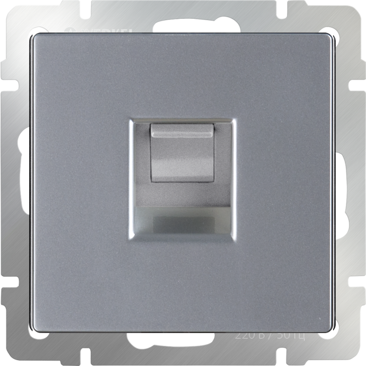 Розетка Ethernet RJ-45 серебряный Werkel W1181006 (WL06-RJ-45)