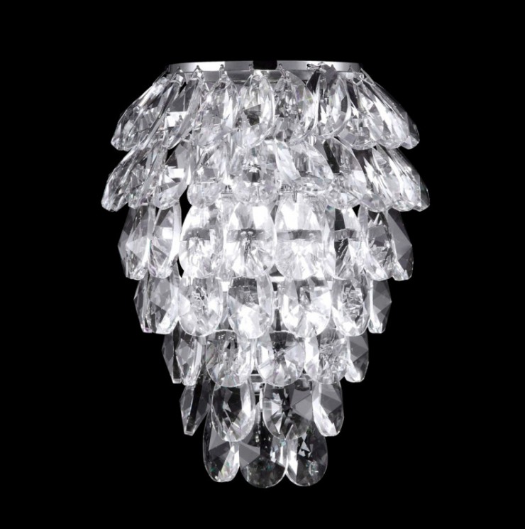 Бра Crystal Lux CHARME AP2+2 LED CHROME/TRANSPARENT