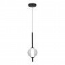 Светильник подвесной ST Luce Черный/Прозрачное кракелированное стекло LED 1*8,5W 3000K       SL6120.403.01