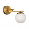 Светильник настенный EVOLUCE Латунь/Белый E14 1*40W           SLE1195-301-01