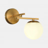 Светильник настенный EVOLUCE Латунь/Белый E14 1*40W           SLE1195-301-01