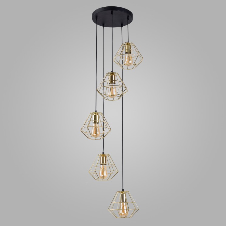 Подвесной светильник TK Lighting 2576 Diamond Gold